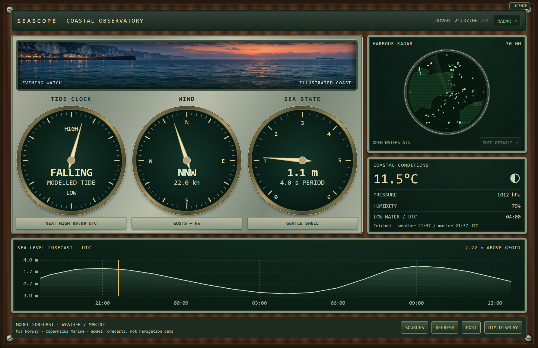 SeaScope Coastal Observatory and harbour radar